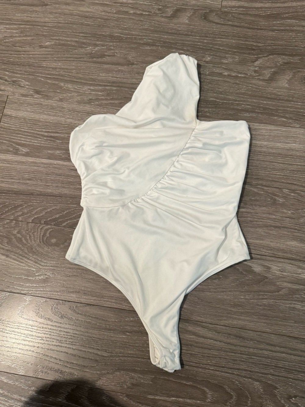 White open back bodysuit